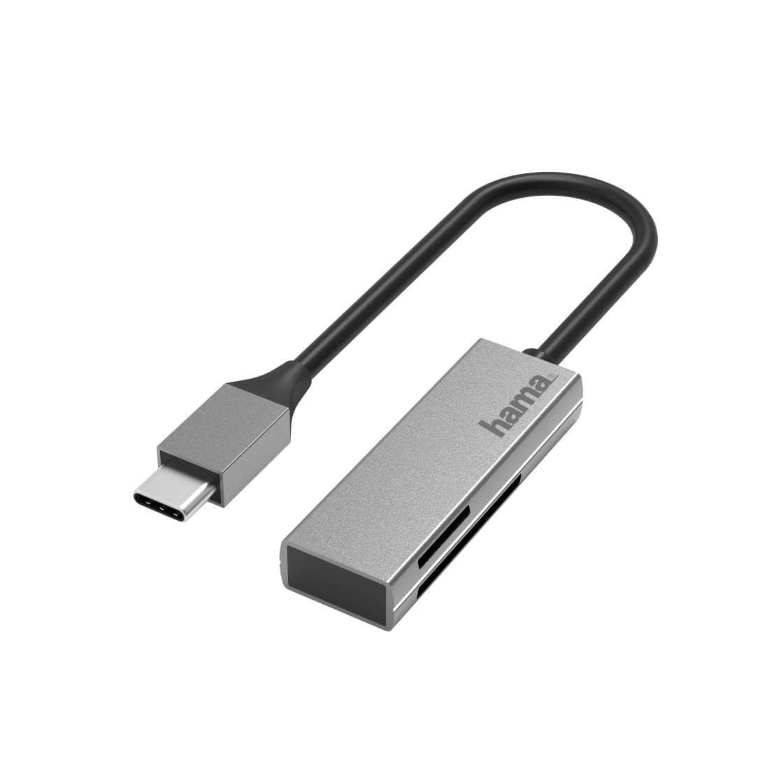 LEITOR CARTõES USB-C + SD 3.0 SD Micro SD ALUMINIO HAMA