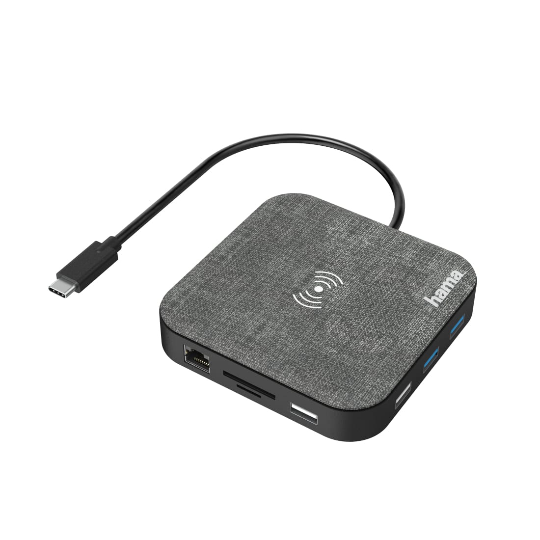 Docking Station USB-C/ 12 Portas Wireless Charger HAMA