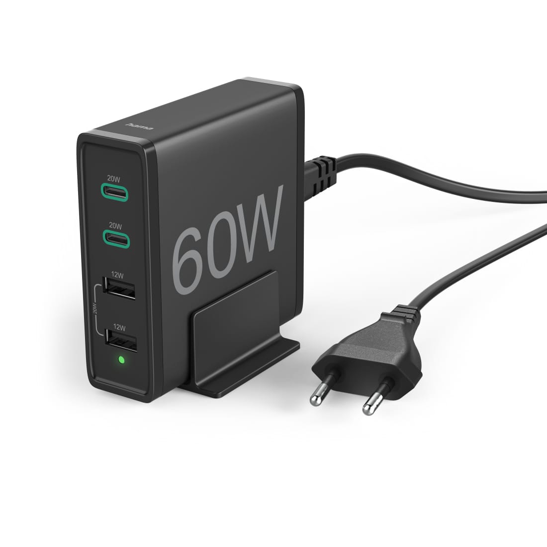 CARREGADOR 4 PORTas 2X USB-C/2X USB-A 100-240V/ 60W HAMA