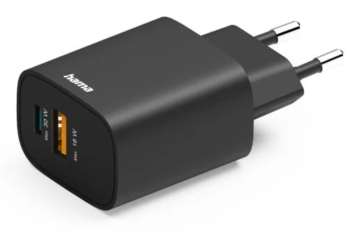 CARREGADOR 1X USB-A/1X USB-C 100-240V/ 30W HAMA