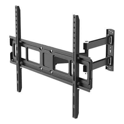 SUPORTE TV DE PAREDE 191cm (75′) Giratório Inclinável Extensível 40KG PRETO HAMA