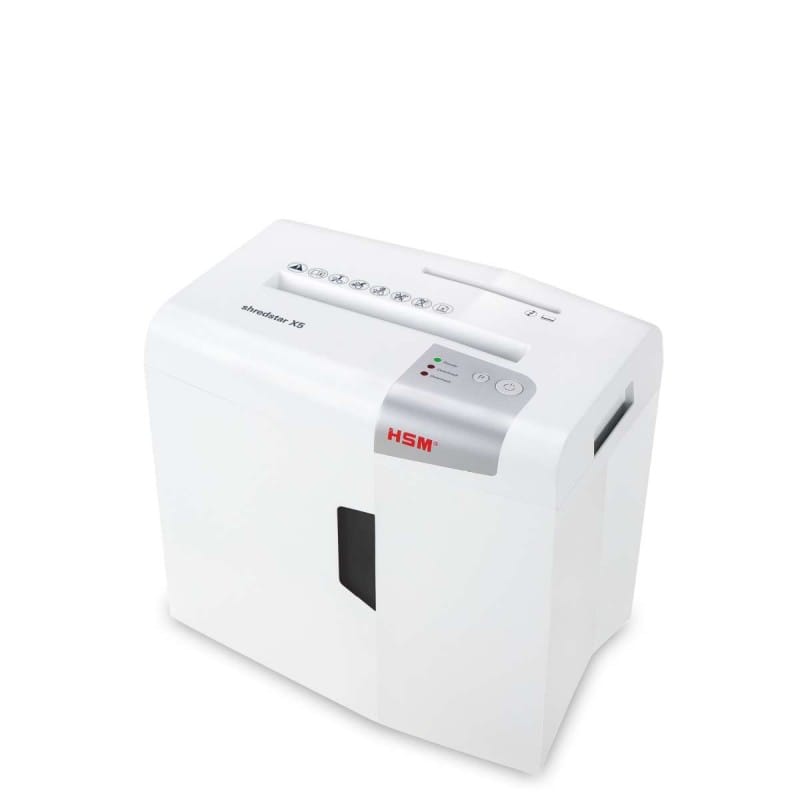 DESTRUIDORA DE PAPEL SHREDSTAR X5 4,5X30mm partículas Cross-Cut P4 HSM