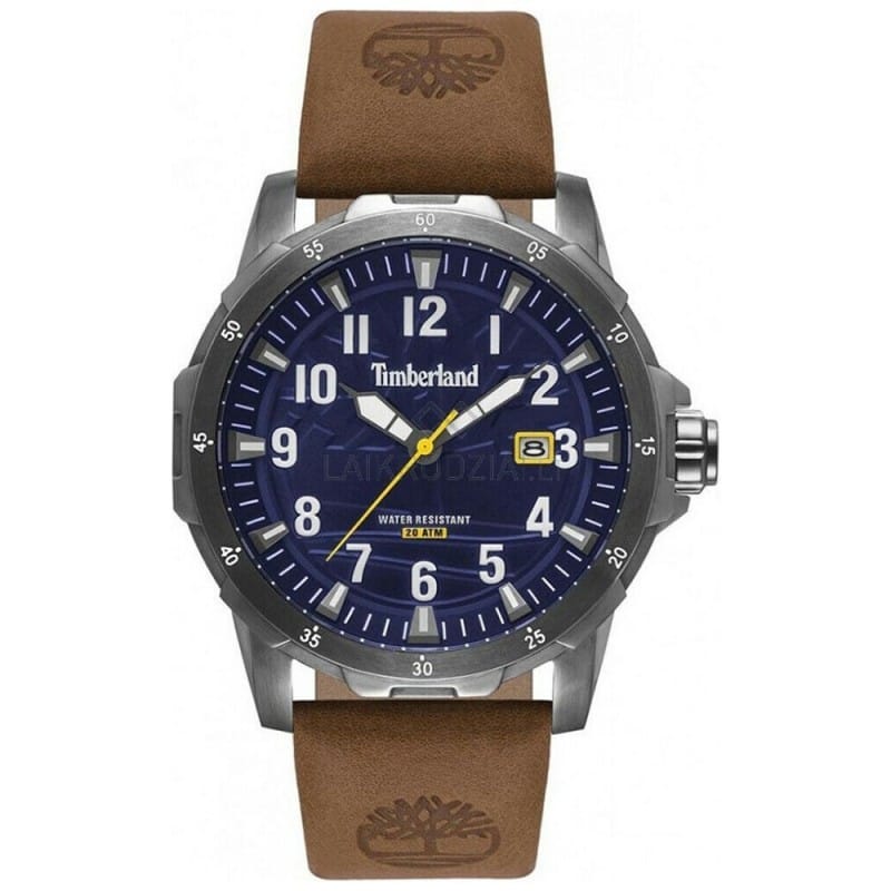 Relógio Timberland Lynnfield Para Homem Em Azul/Couro