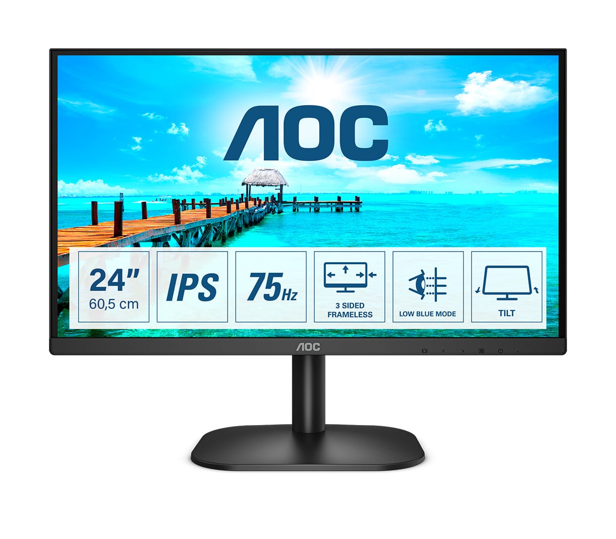 Monitor IPS 24′ 16:9 FHD AOC