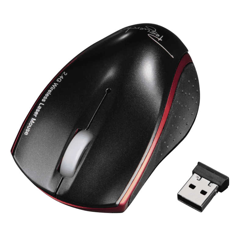 Rato Pequeno Laser USB Sem Fio Encarnado HAMA