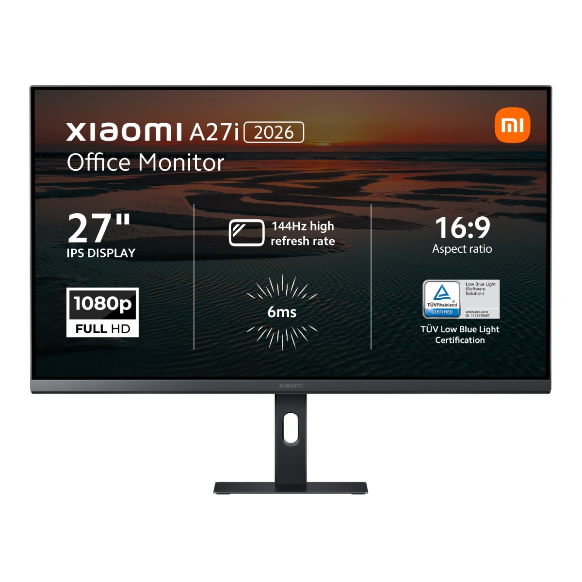 Monitor XIAOMI A27i 2026 IPS 27′ 16:9 FHD 1MS 144HZ VGA HDMI DP