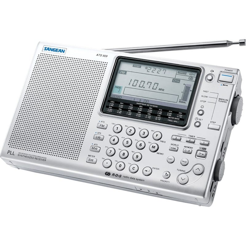 Rádio Rádio Receptor De Banda Mundial Digital – FM/AM/MW/LW/SW ATS-909W SANGEAN