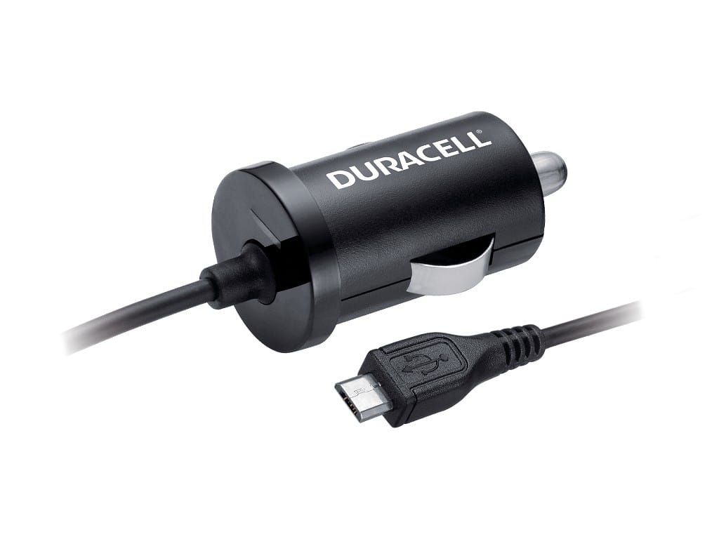 CARREGADOR USB-MICRO DE ISQUEIRO p/CARRO 1A c/CABO 1m DURACELL