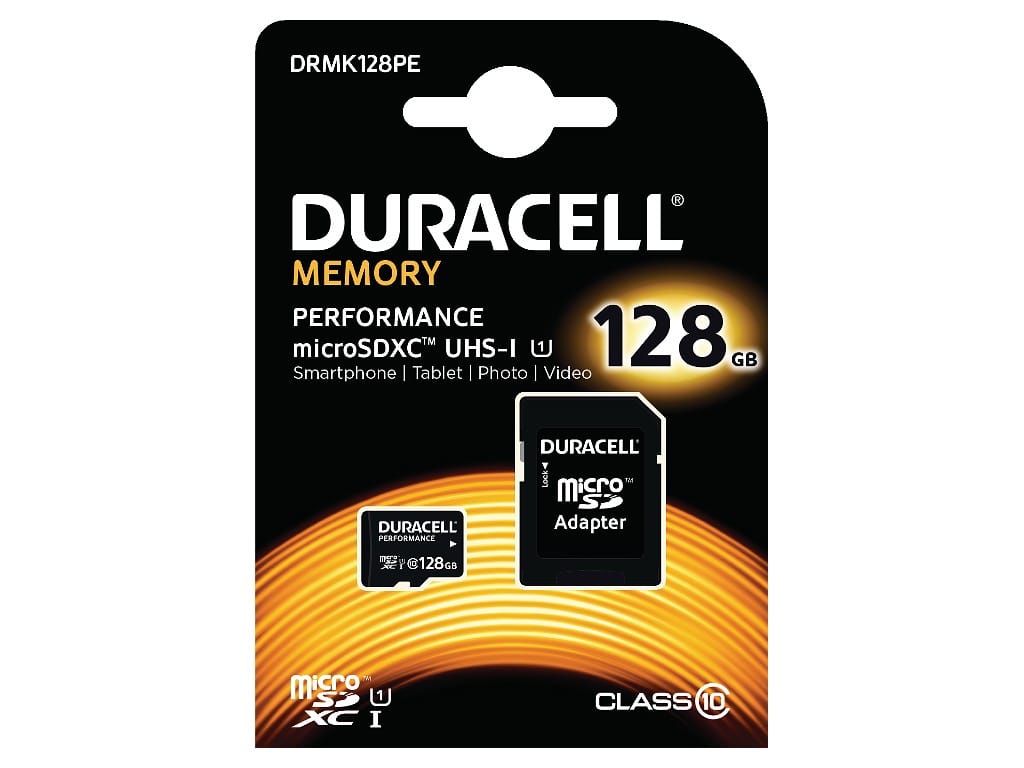 Cartão De Memória Micro SDXC 128GB Class 10 UHS-I U1 80/20Mb/s HD DURACELL