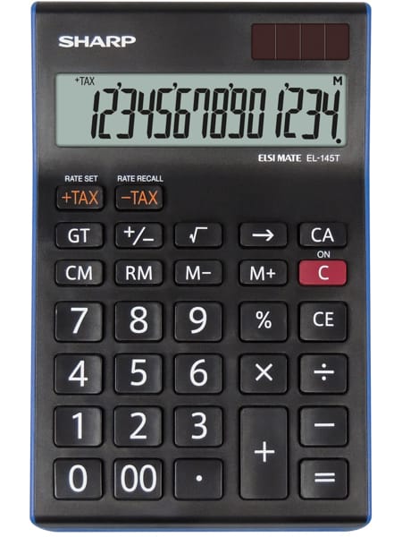 CALCULADORA EL-145T-BL 14 DIGITOS SHARP