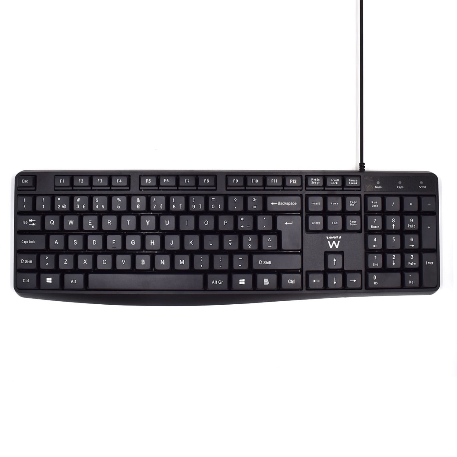 Teclado Silent USB Black Com Fio