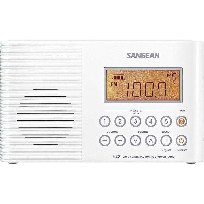 Rádio (Branca – FM/AM – Prova De Água) SANGEAN