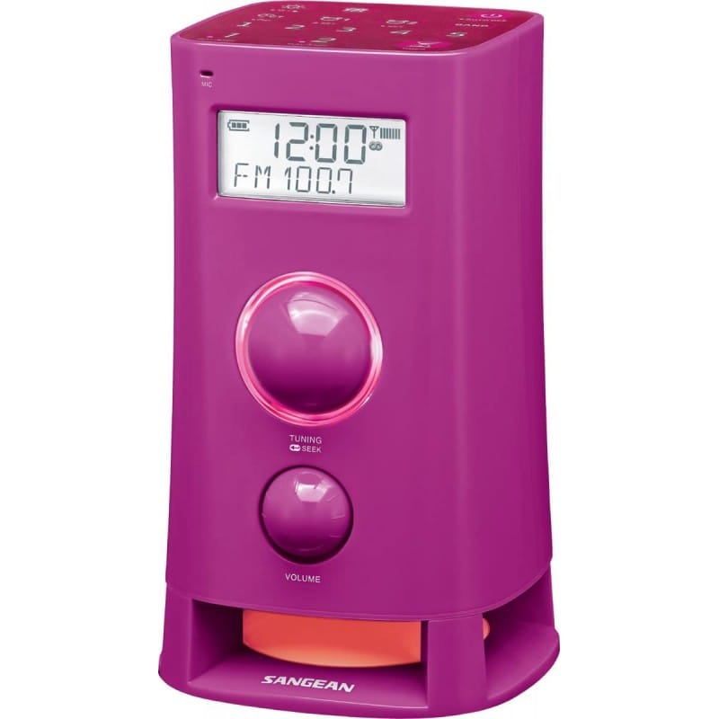 Rádio Despertador Digital Rosa FM/AM Tela LCD 2.5′ SANGEAN