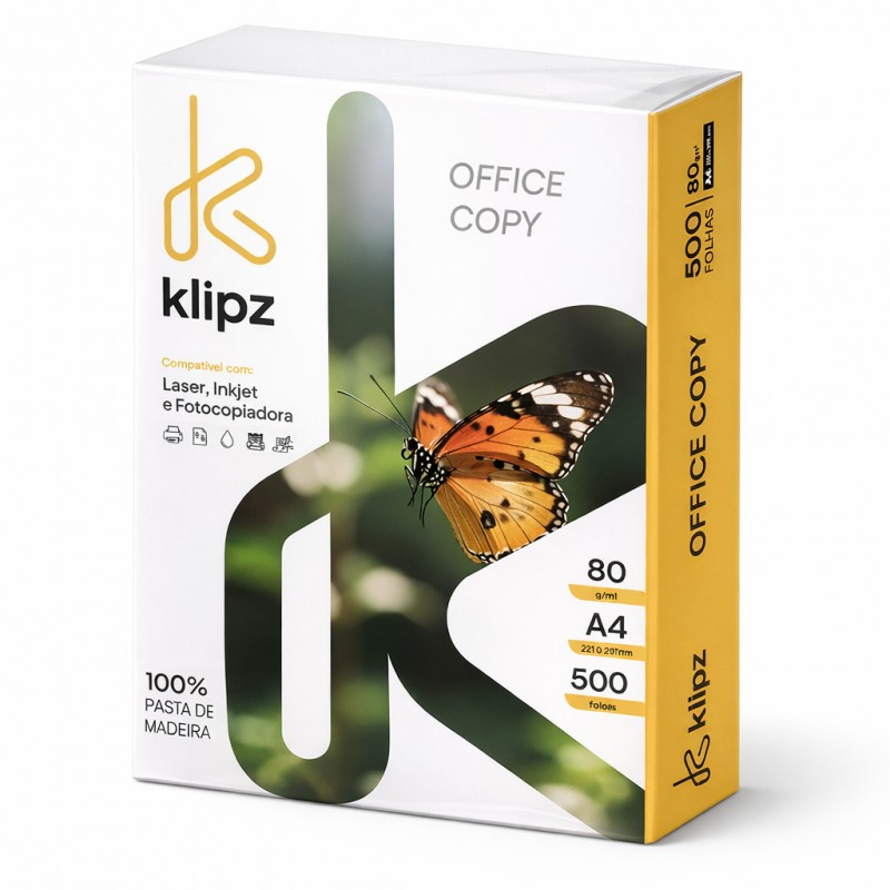PAPEL FOTOCOPIA A4    KLIPZ     80G  BRANCO