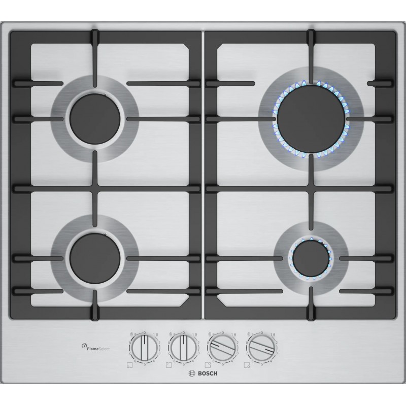 GD B-IN PLACA BOSCH 60CM GAS SERIE 6 INOX 4P