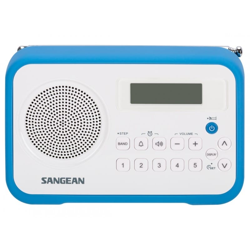 Rádio (Branco/Azul – Digital – 10 – Bateria) SANGEAN