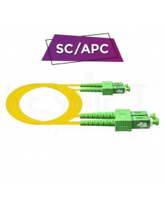 Patch Cord DX SC/APC-SC/APC SM A2 3mm LSZH-FR amarillo 5 mt